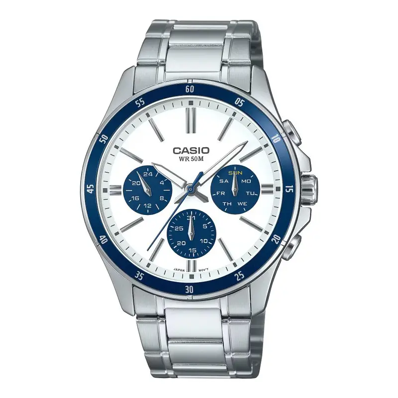 Casio General Standard Chronograph Stainless Steel Men's Watch Mtp-1374D-7A2vdf 1