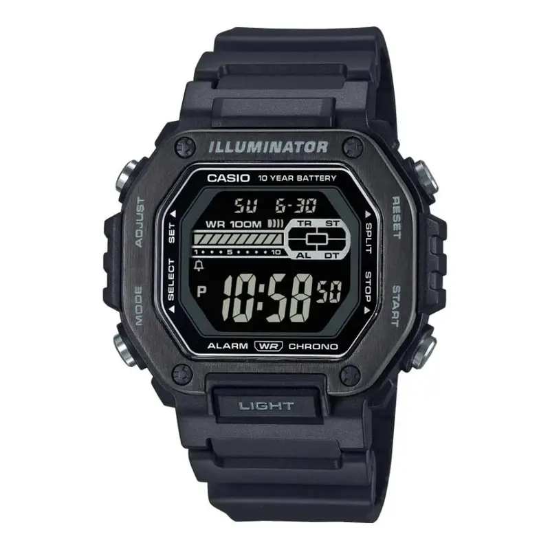 Casio General Standard Digital Black Resin Strap Men's Watch Mwd-110Hb-1Bvdf-P 1