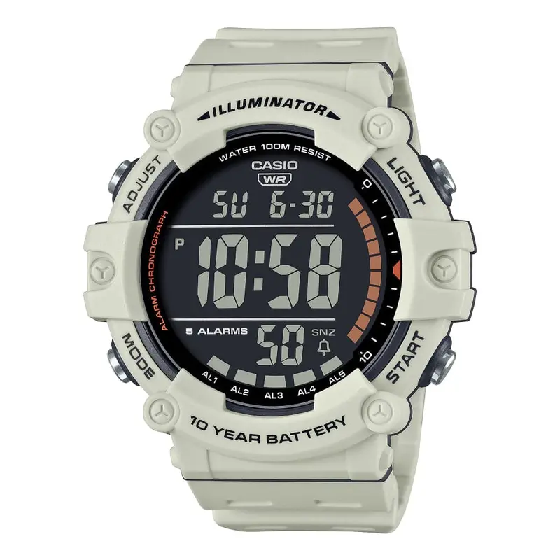 Casio General Standard Digital White Resin Strap Men Watch Ae-1500Wh-8B2vdf-P 1