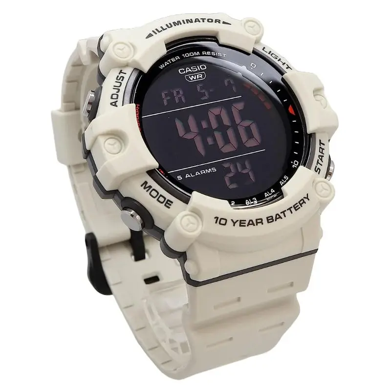 Casio General Standard Digital White Resin Strap Men Watch Ae-1500Wh-8B2vdf-P 2