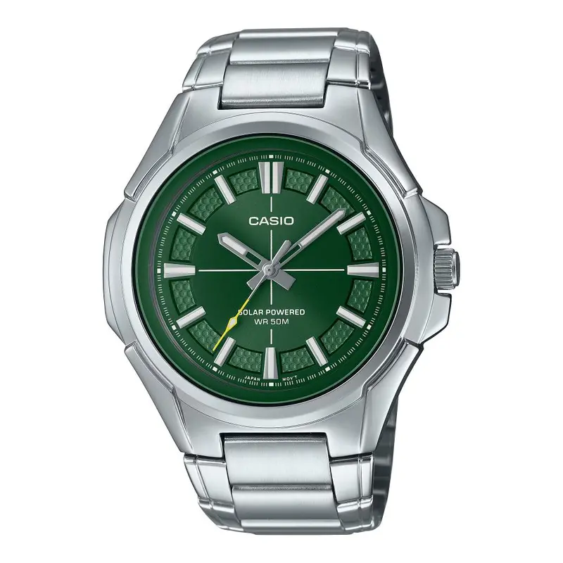 Casio General Standard Green Dial Stainless Steel Men's Watch Mtp-Rs100d-3Avdf 1