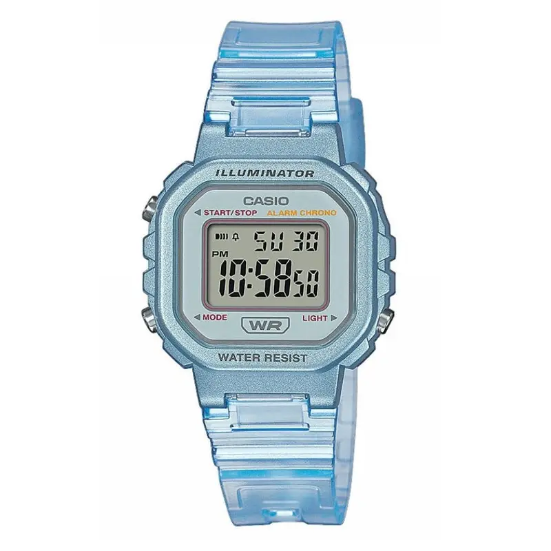 Casio General Transparent Dial And Blue Resin Strap Unisex Watch La-20Whs-2Adf-P 1