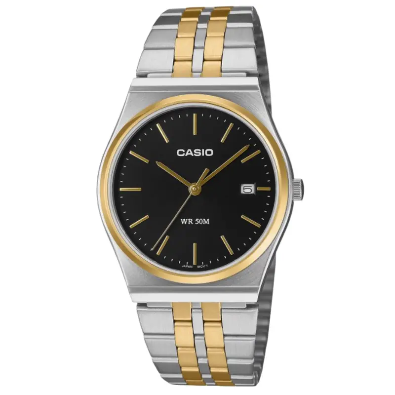 Casio General Two-Tone Stainless Steel Strap Men Watch Mtp-B145sg Series 1