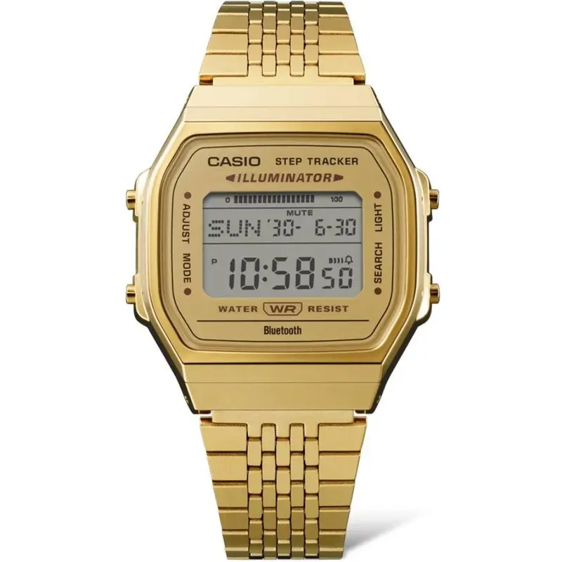 Casio General Vintage Digital Gold Tone Unisex Watch Abl-100Weg-9Adf-P 1