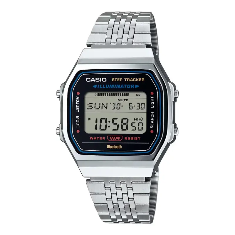 Casio General Vintage Digital Silver Tone Unisex Watch Abl-100We-1Adf 1