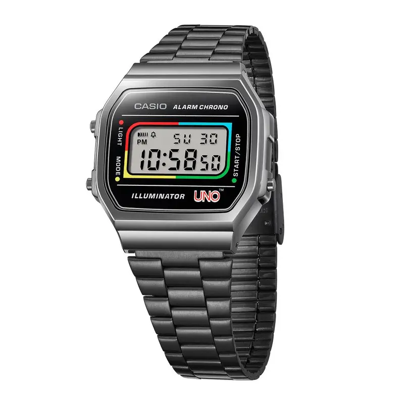 Casio General Vintage Digital Stainenless Steel Unisex Men's Watch A168weuc-1Adr 2