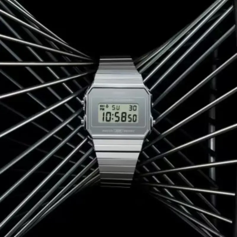 Casio General Vintage Digital Stainless Steel Unisex Watch A700wev-7Adf-P 2