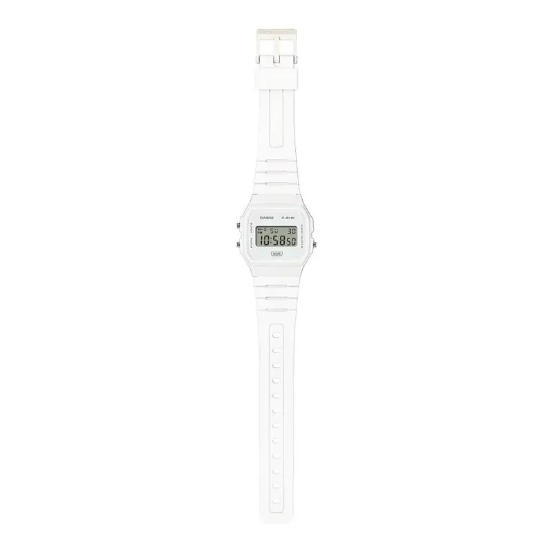 Casio General Vintage Digital White Resin Strap Unisex Watch F-91Wb-7Adf-P 2