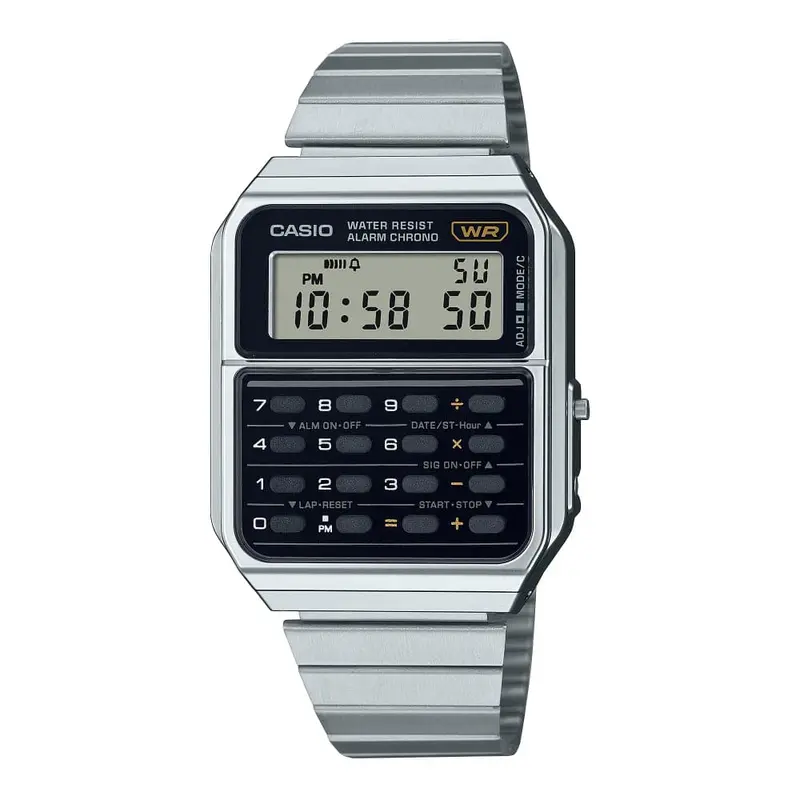 Casio General Vintage Silver Stainless Steel Strap Unisex Watch Ca-500We-1Adf 1