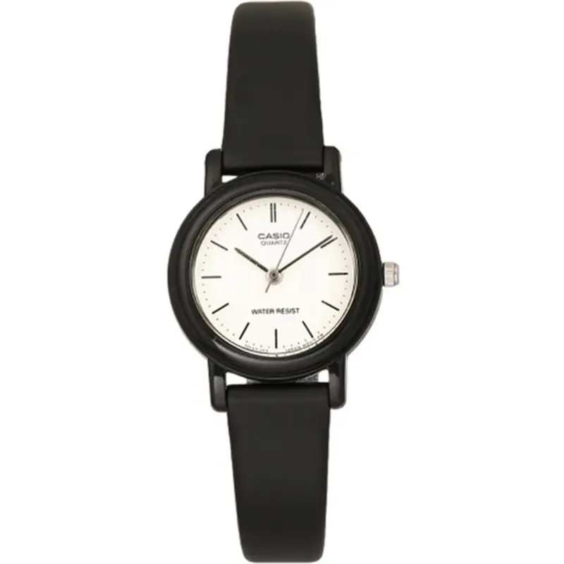 Casio General White Dial And Black Rubber Strap Women Watch Lq-139Bmv-7E-P 1