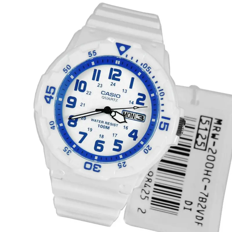 Casio General White Dial And Resin Strap Unisex Watch Mrw-200Hc-7B2vdf-P 2