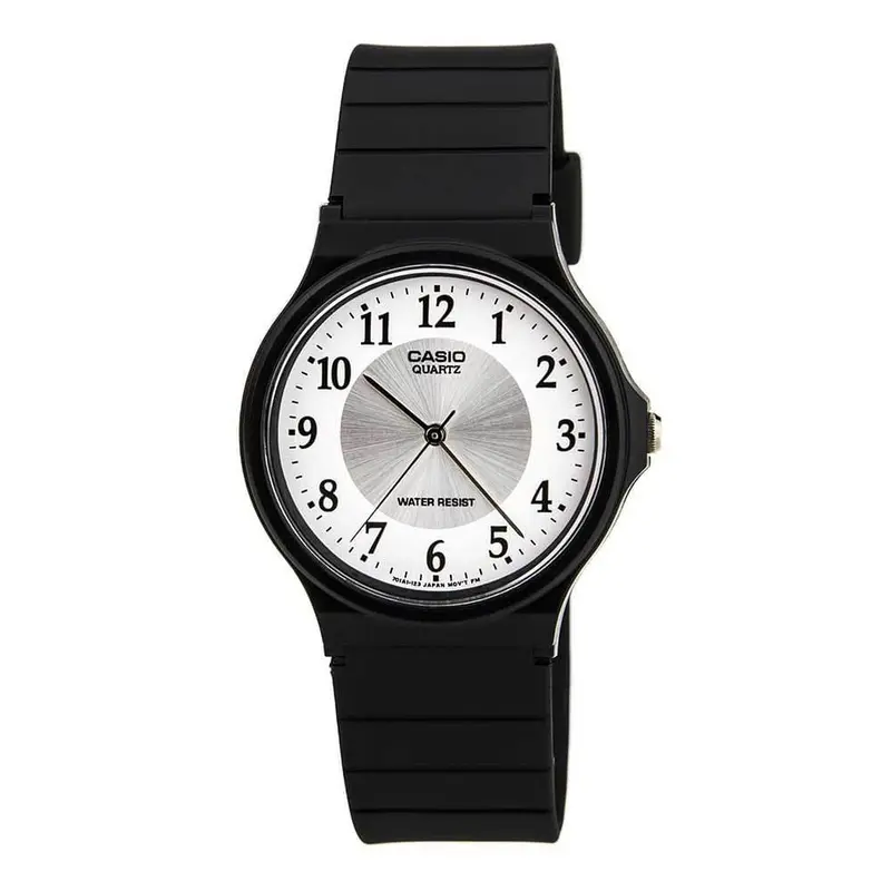 Casio General White Dial Black Resin Strap Unisex Watch Mq-24-7B3ldf-P 1
