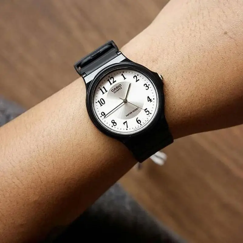 Casio General White Dial Black Resin Strap Unisex Watch Mq-24-7B3ldf-P 2