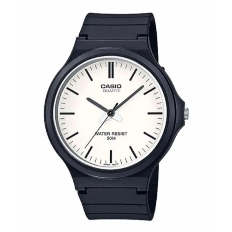 Casio General White Dial Black Resin Strap Unisex Watch Mw-240-7Evdf-P 1