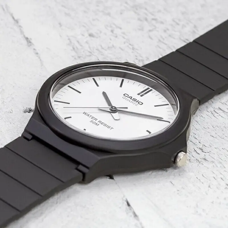 Casio General White Dial Black Resin Strap Unisex Watch Mw-240-7Evdf-P 2