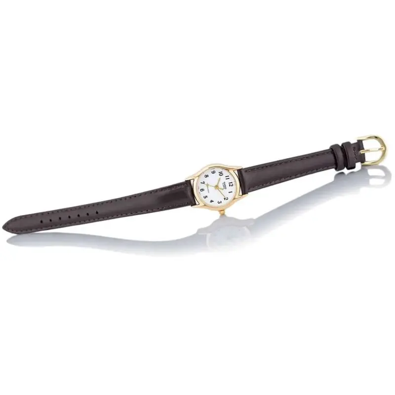 Casio General White Dial Brown Leather Strap Women Watch Ltp-1094Q-7B4rdf-P 2