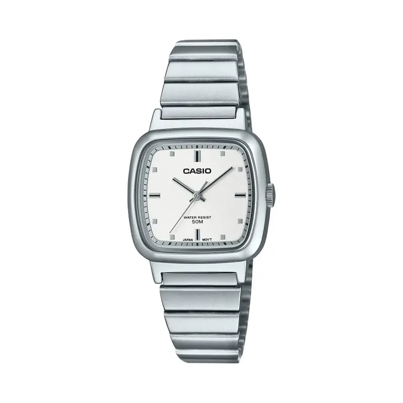 Casio General White Dial Silver Stainless Steel Strap Unisex Watch Ltp-B140d-7Avdf 1