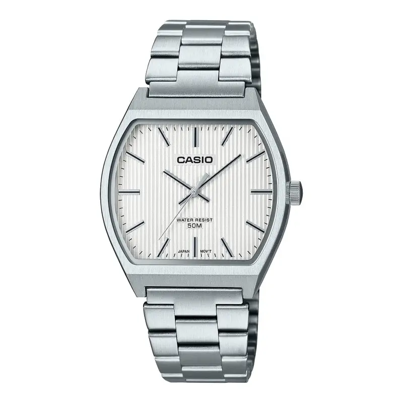 Casio General White Dial Silver Stainless Steel Strap Unisex Watch Mtp-B140d-7Avdf-P 1