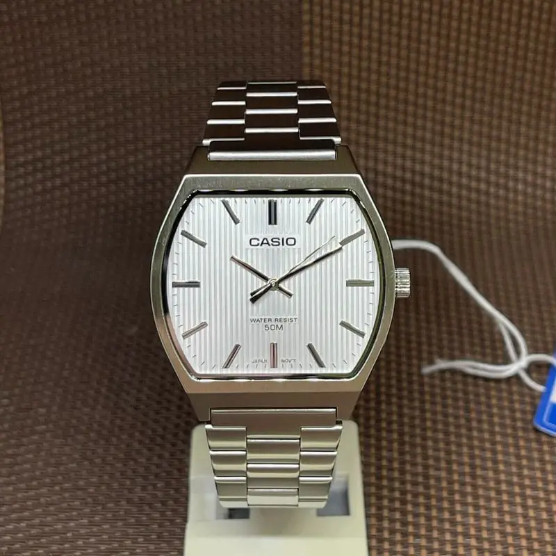Casio General White Dial Silver Stainless Steel Strap Unisex Watch Mtp-B140d-7Avdf-P 2
