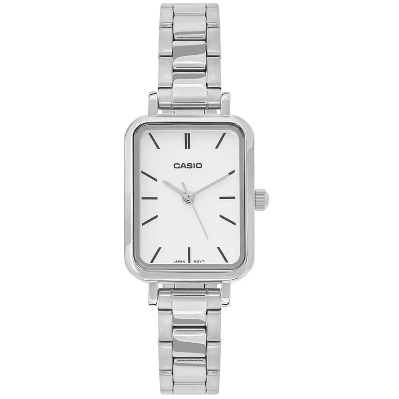Casio General White Dial Silver Stainless Steel Strap Women Watch Ltp-V009d-7Eudf-P 1