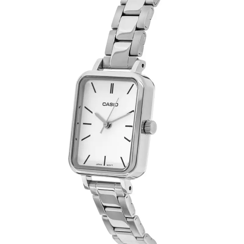 Casio General White Dial Silver Stainless Steel Strap Women Watch Ltp-V009d-7Eudf-P 2