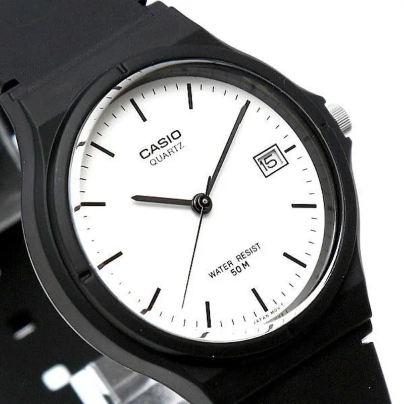 Casio General White Dial With Black Resin Strap Men Watch Mw-59-7Evdf-P 2