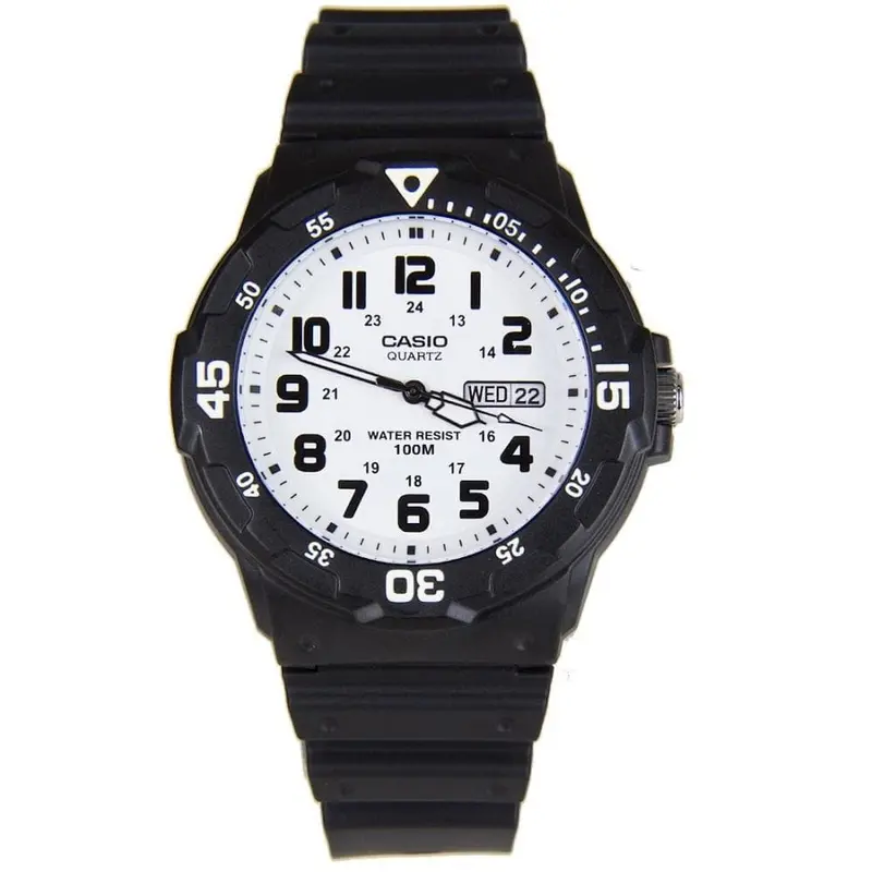 Casio General White Dial With Black Resin Strap Unisex Watch Mrw-200H-7Bvdf-P 1
