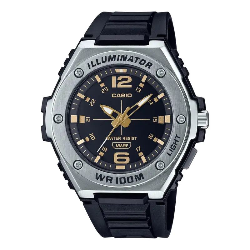 Casio Illuminator Mwa-100H-1A2vdf-P Black Resin Strap Men Watch 1
