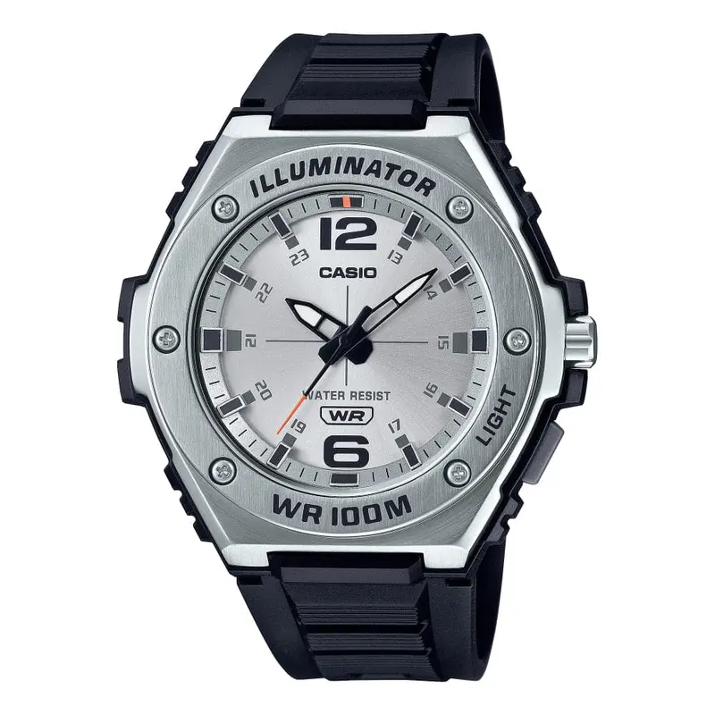 Casio Illuminator Mwa-100H-7Avdf-P Black Resin Strap Men Watch 1