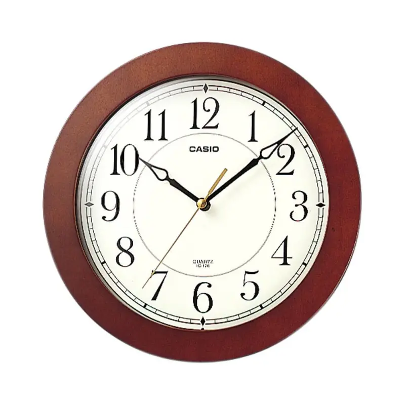 Casio Iq-126-5Df-P Round Wall Clock 1