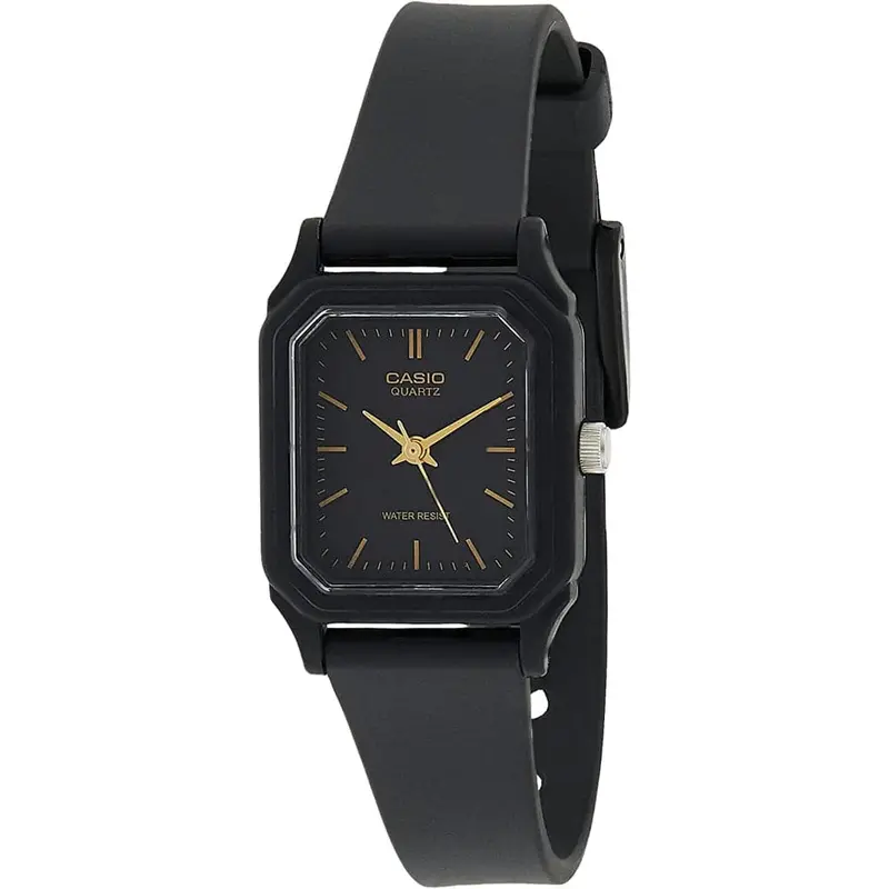Casio Lq-142-1Edf-P Black Rubber Unisex Watch 1