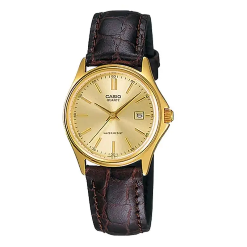 Casio Ltp-1183Q-9Adf-P Leather Strap Women Watch 1