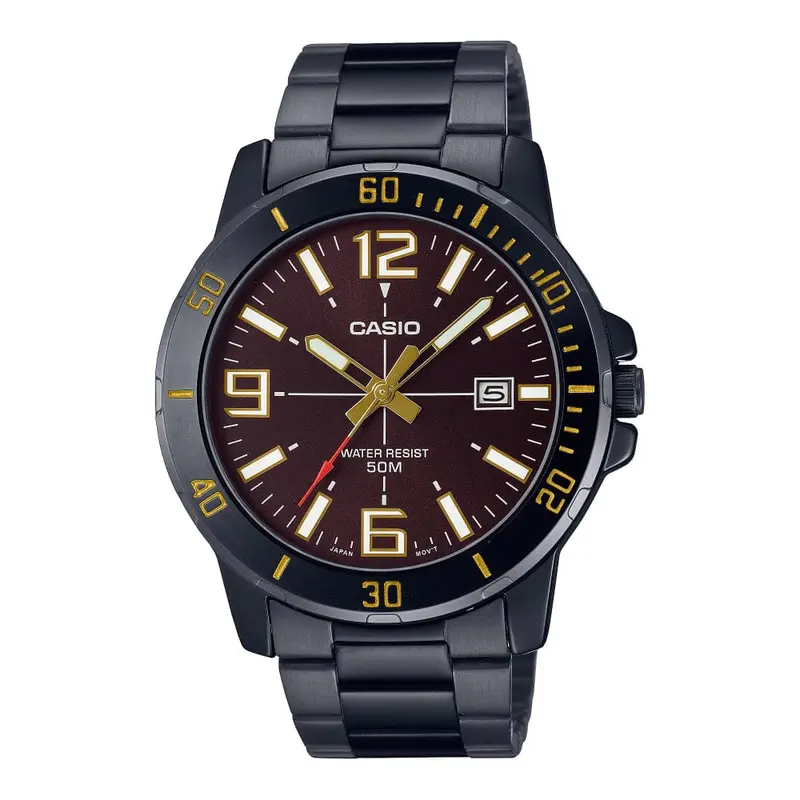 Casio Mtp-Vd01b-5Bvudf-P Black Stainless Steel Unisex Watch 1