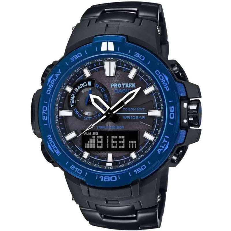Casio Pro-Trek Prw-6000Syt-1Dr-P Black Stainless Steel Men Watch 1