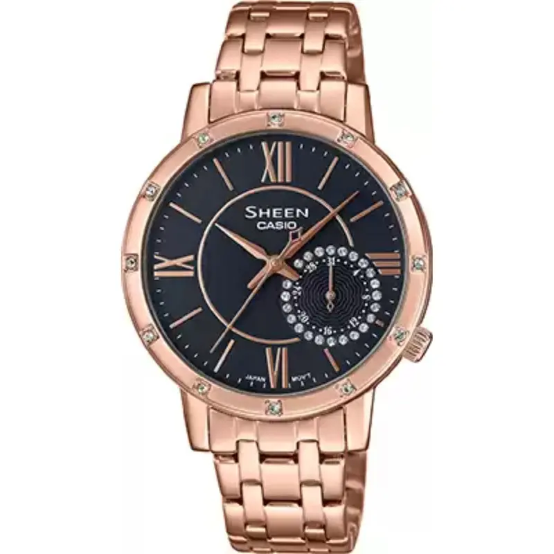 Casio Sheen She-3046Pg-8Audr Women's Watch 1