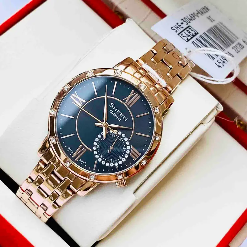 Casio Sheen She-3046Pg-8Audr Women's Watch 2