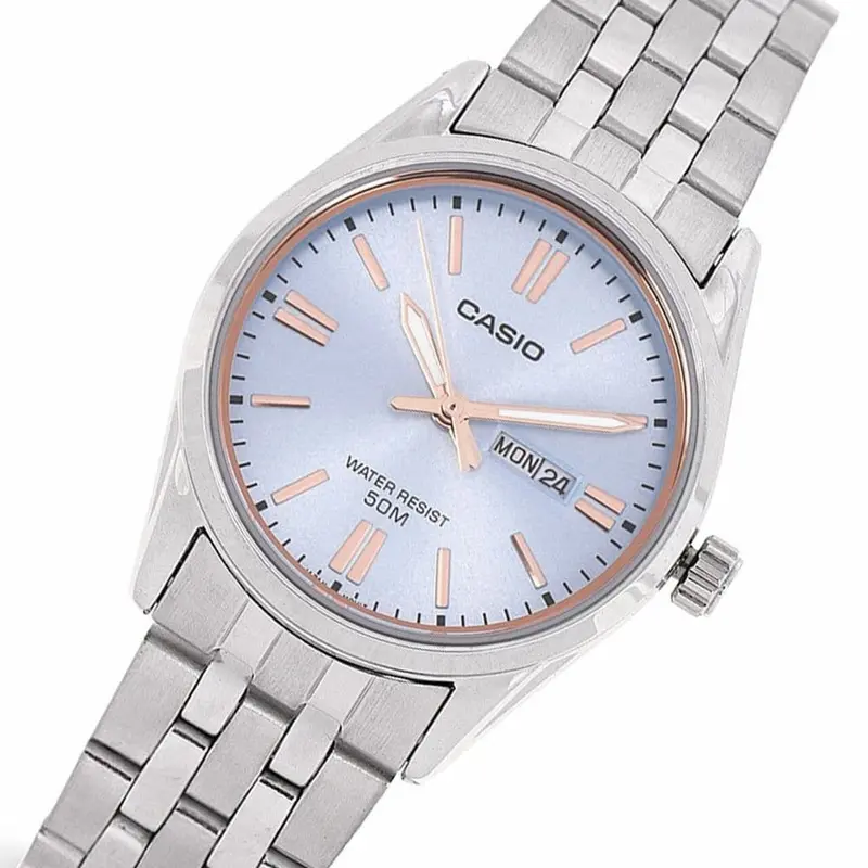 Casio Silver Stainless Steel Strap Watch For Women Ltp-1335D-2Avdf-P 2