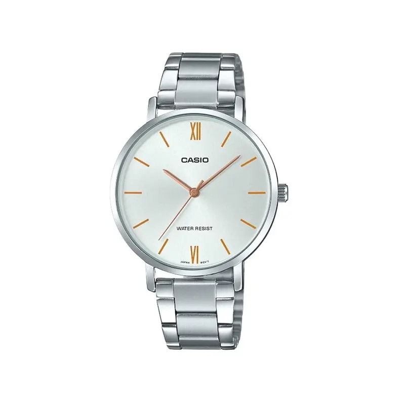 Casio Silver Stainless Steel Strap Women's Watch Ltp-Vt01d-7Budf-P 1