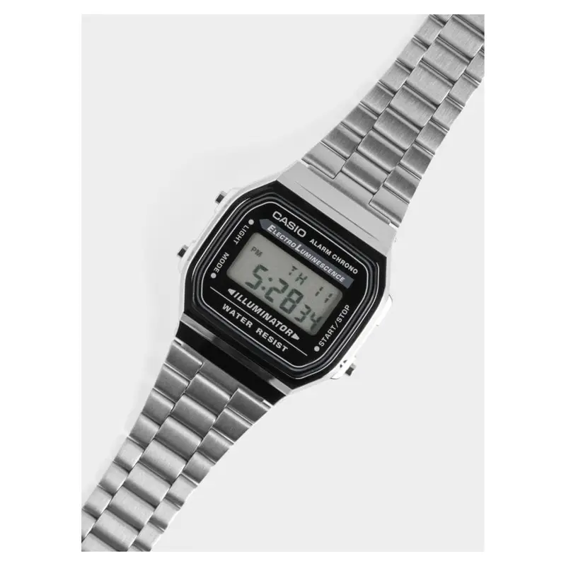 Casio Standard Digital Grey Stainless Steel Strap Watch For Men A168wgg-1Adf-P 2