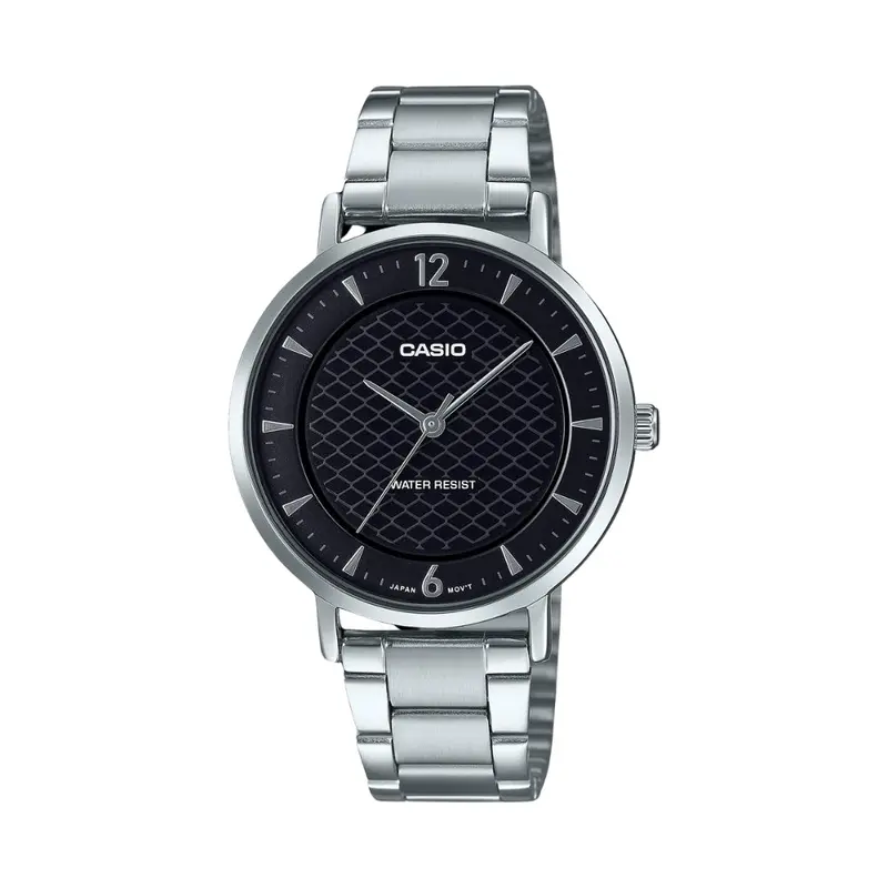Casio Standard Ltp-Vt04d-P Series Patterned Dial Steel Watch 2