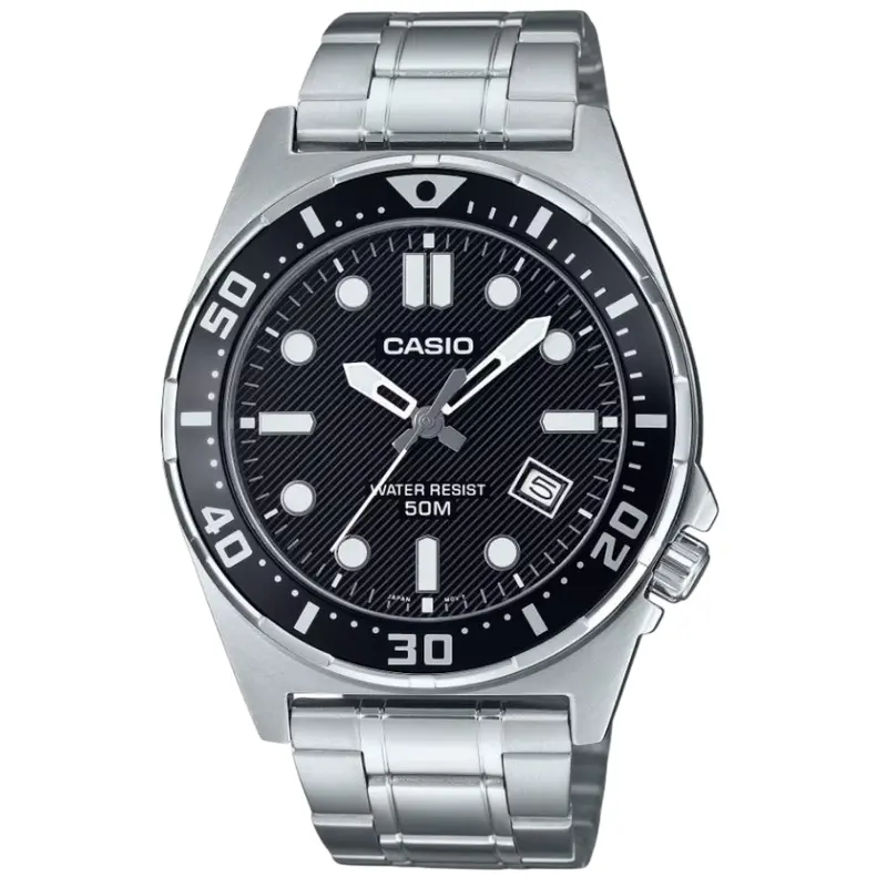 Casio Standard Mtd-135D Series Silver Steel Watch 1