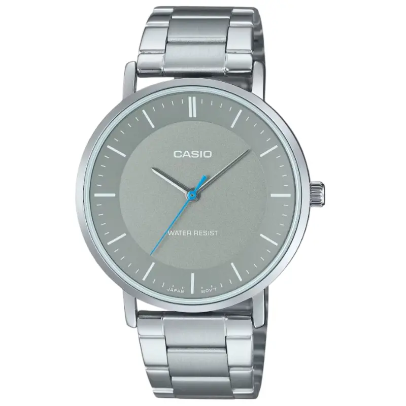 Casio Standard Silver Stainless Steel Strap Unisex Watch Mtp-Vt04d Series 1
