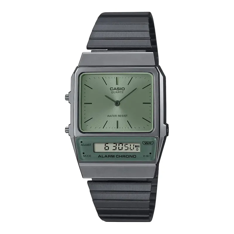 Casio Vintage Black Stainless Steel Strap Unisex Watch Aq-800Ecgg-3Adf 1