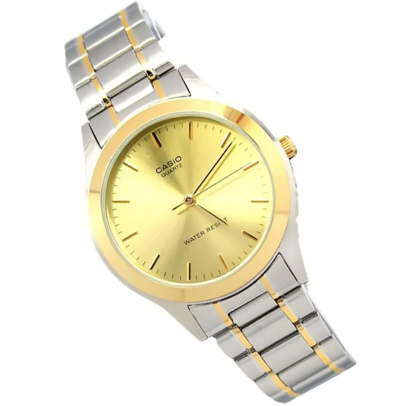 Casio Watch For Unisex Silver Stainless Steel Strap 30M Analog Ltp-1128G-9Ardf-P 1