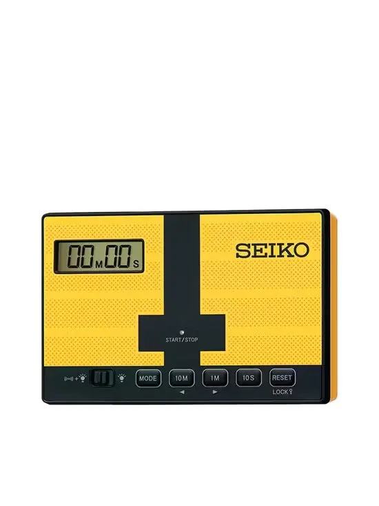 Casio Yellow Digital Clock Qhl098y 1