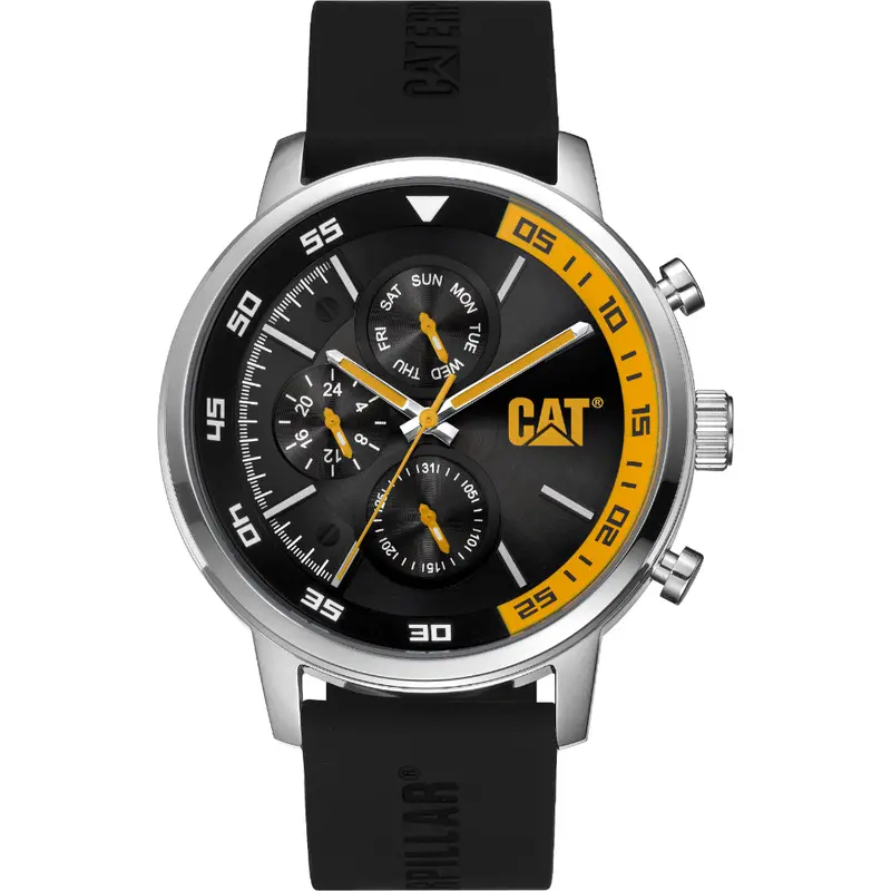 Caterpillar Consign Black Silicone Strap Men Watch Ak.149.21.127 1
