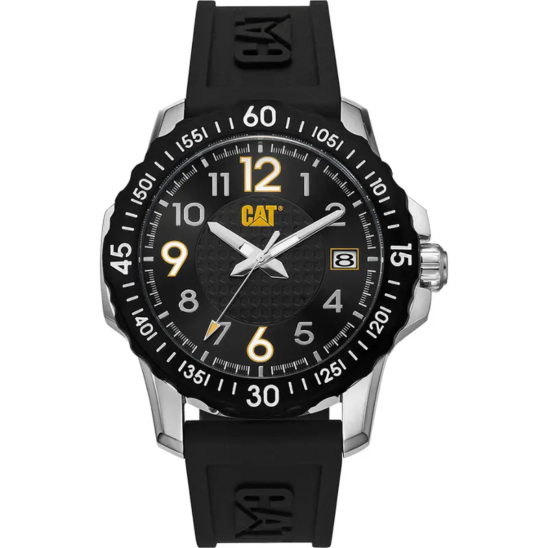 Caterpillar Consign Black Silicone Strap Men Watch Ap.141.21.111 1