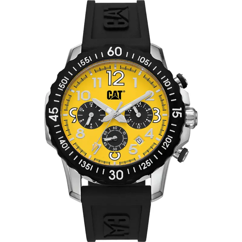 Caterpillar Consign Black Silicone Strap Men Watch Ap.149.21.711 1