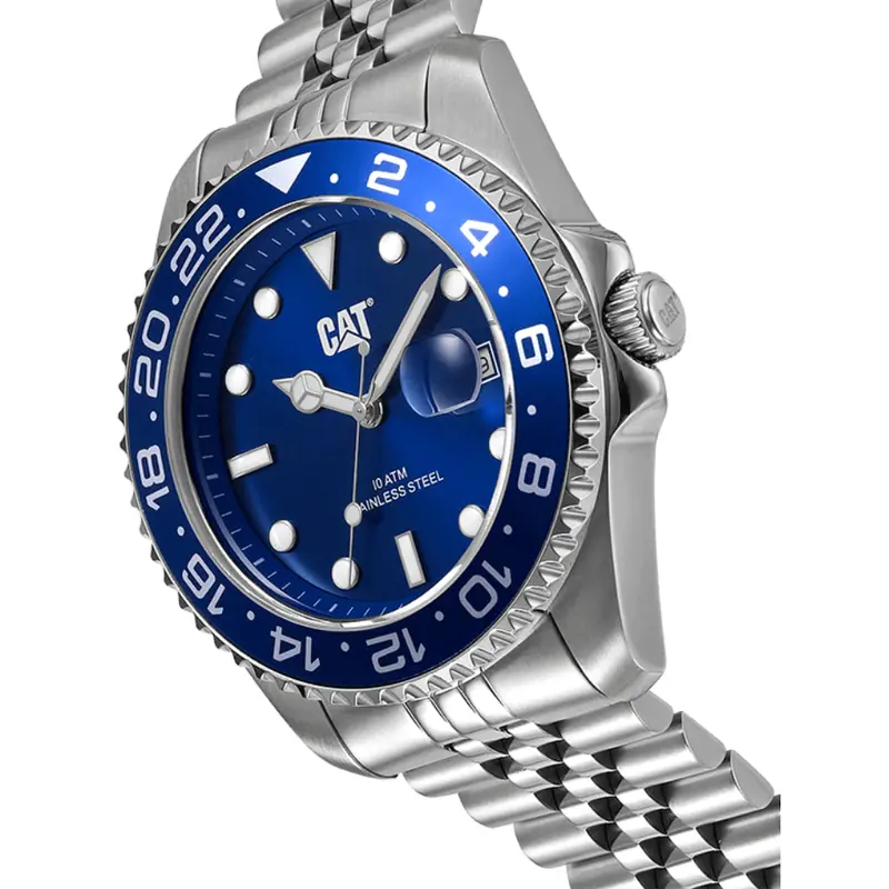 Caterpillar Consign Blue Dial Stainless Steel Strap Men Watch Ao.141.11.626 2