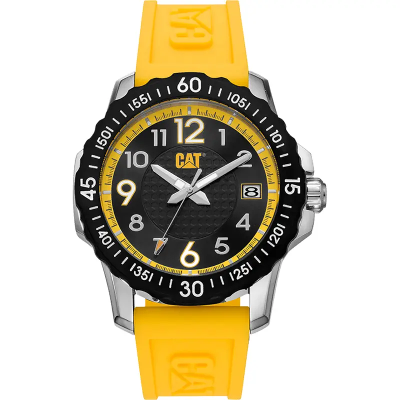 Caterpillar Consign Yellow Silicone Strap Men Watch Ap.141.27.111 1